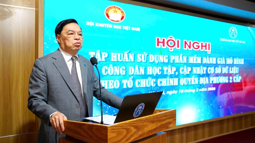 Hội Khuyến học Việt Nam tập huấn sử dụng phần mềm đánh giá mô hình "Công dân học tập", cập nhật dữ liệu mới