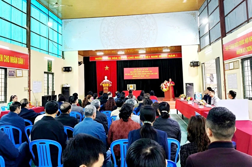 Phường L&agrave;o Cai vận h&agrave;nh thử nghiệm khai mạc bầu cử - Ảnh 1.