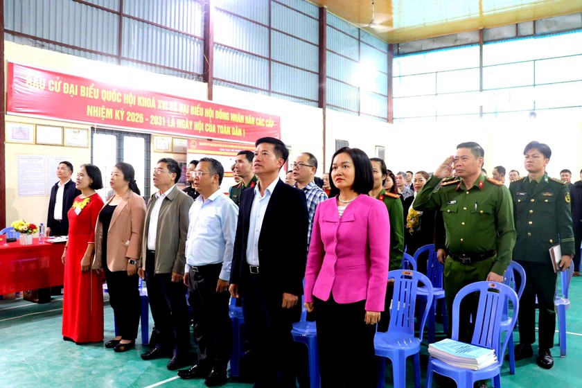 Phường L&agrave;o Cai vận h&agrave;nh thử nghiệm khai mạc bầu cử - Ảnh 2.