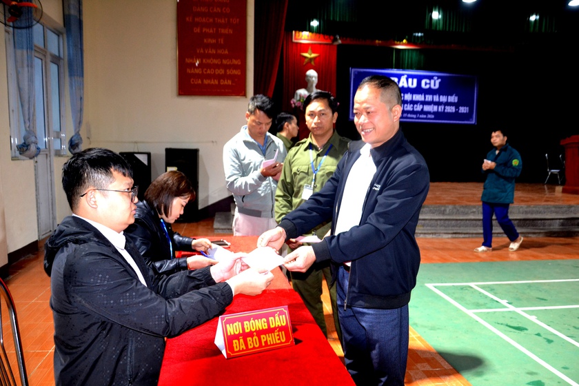 L&agrave;o Cai: Tỷ lệ cử tri bầu cử đạt 99,97%, tiếp tục x&aacute;c nhận tư c&aacute;ch, c&ocirc;ng bố kết quả đại biểu tr&uacute;ng cử - Ảnh 5.