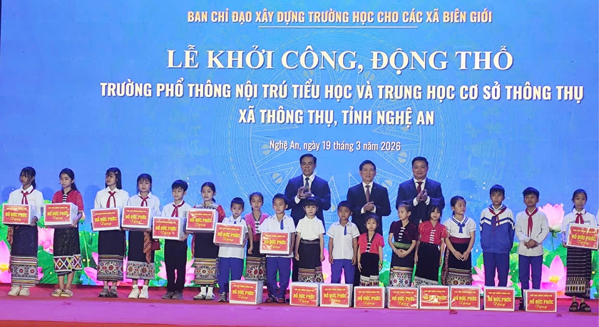Nghệ An đồng loạt khởi c&ocirc;ng 11 trường học nội tr&uacute; - Ảnh 2.