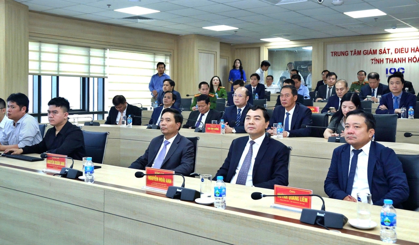 Vận h&agrave;nh Trung t&acirc;m gi&aacute;m s&aacute;t, điều h&agrave;nh th&ocirc;ng minh: Bộ n&atilde;o số tỉnh Thanh Ho&aacute; bắt đầu hoạt động - Ảnh 4.