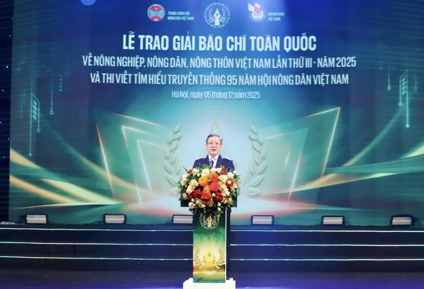 Giải b&aacute;o ch&iacute; to&agrave;n quốc về n&ocirc;ng nghiệp, n&ocirc;ng d&acirc;n, n&ocirc;ng th&ocirc;n Việt Nam năm 2026: T&ocirc;n vinh người n&ocirc;ng d&acirc;n thế hệ mới - Ảnh 1.