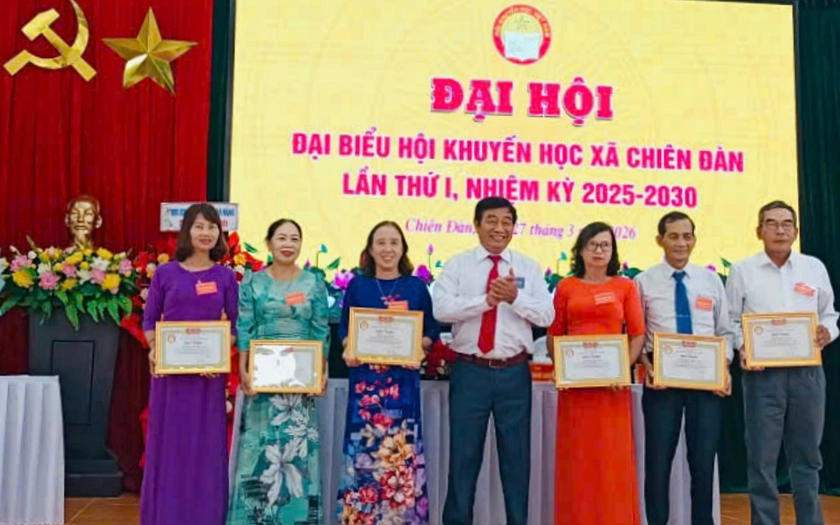 X&atilde; Chi&ecirc;n Đ&agrave;n (Đ&agrave; Nẵng) tổ chức Đại hội Hội Khuyến học lần thứ I, nhiệm kỳ 2025-2030 - Ảnh 3.