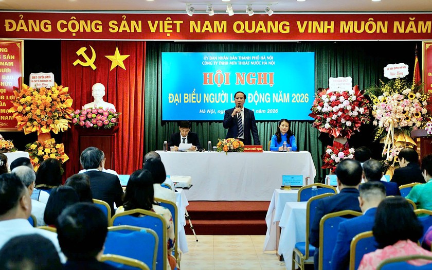 C&ocirc;ng ty TNHH Một th&agrave;nh vi&ecirc;n Tho&aacute;t nước H&agrave; Nội ph&aacute;t động phong tr&agrave;o thi đua y&ecirc;u nước 2026 - Ảnh 1.
