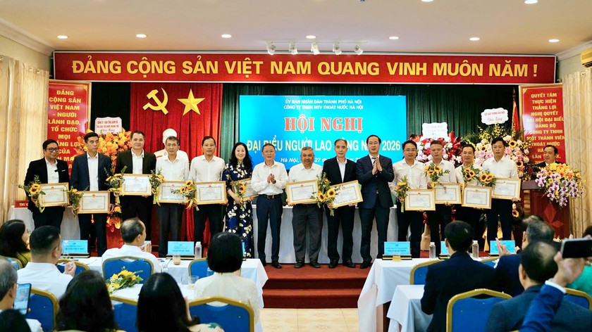 C&ocirc;ng ty TNHH Một th&agrave;nh vi&ecirc;n Tho&aacute;t nước H&agrave; Nội ph&aacute;t động phong tr&agrave;o thi đua y&ecirc;u nước 2026 - Ảnh 3.
