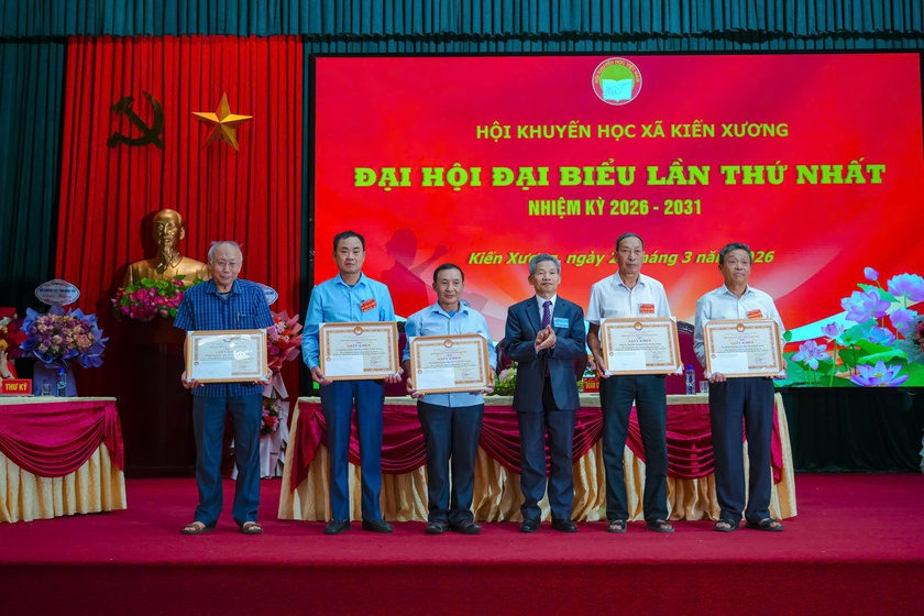 Xã Kiến Xương (Hưng Yên) tổ chức Đại hội đại biểu Hội Khuyến học lần thứ I, nhiệm kỳ 2026-2031 - Ảnh 3.