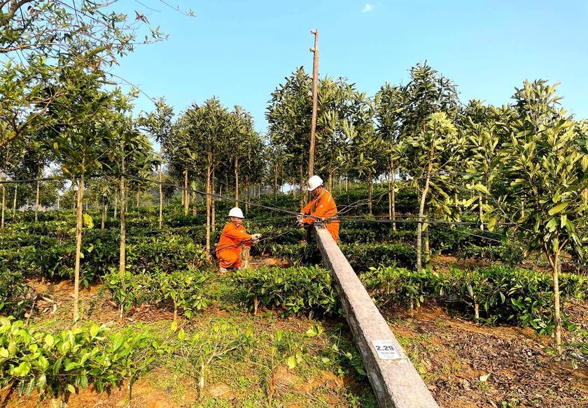 Cấp điện nhanh trở lại sau gi&ocirc;ng lốc ở L&agrave;o Cai - Ảnh 4.