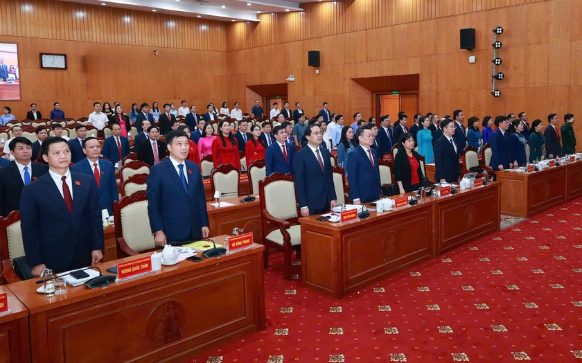 Kỳ họp thứ Nhất, HĐND tỉnh Th&aacute;i Nguy&ecirc;n kh&oacute;a XV, nhiệm kỳ 2026 - 2031 bầu c&aacute;c chức danh l&atilde;nh đạo HĐND v&agrave; UBND tỉnh. - Ảnh 1.