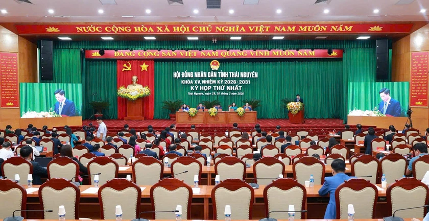 Kỳ họp thứ Nhất, HĐND tỉnh Th&aacute;i Nguy&ecirc;n kh&oacute;a XV, nhiệm kỳ 2026 - 2031 bầu c&aacute;c chức danh l&atilde;nh đạo HĐND v&agrave; UBND tỉnh. - Ảnh 2.