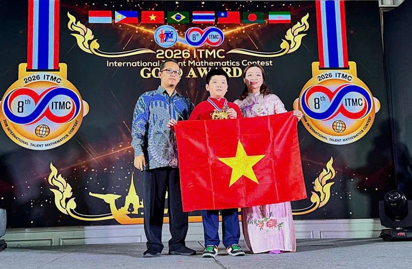 Học sinh MAY Academy xuất sắc gi&agrave;nh Huy chương V&agrave;ng To&aacute;n Quốc tế ITMC 2026 - Ảnh 1.
