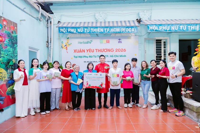 Lan tỏa h&agrave;nh tr&igrave;nh "Xu&acirc;n Y&ecirc;u Thương" 2026 tới trẻ em, người cao tuổi tại c&aacute;c Trung t&acirc;m Casa Herbalife - Ảnh 2.