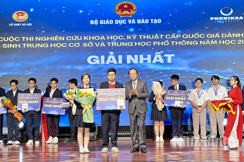 Bộ Gi&aacute;o dục v&agrave; Đ&agrave;o tạo: Giải Nhất khoa học kỹ thuật kh&ocirc;ng c&oacute; dấu hiệu sao ch&eacute;p hay đạo văn - Ảnh 1.