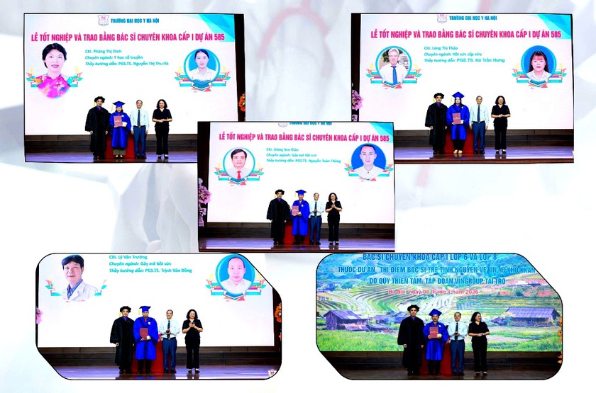 Thêm 5 bác sĩ ở vùng cao, vùng sâu của Lào Cai được trao bằng Chuyên khoa cấp I thuộc Dự án 585 - Ảnh 1.