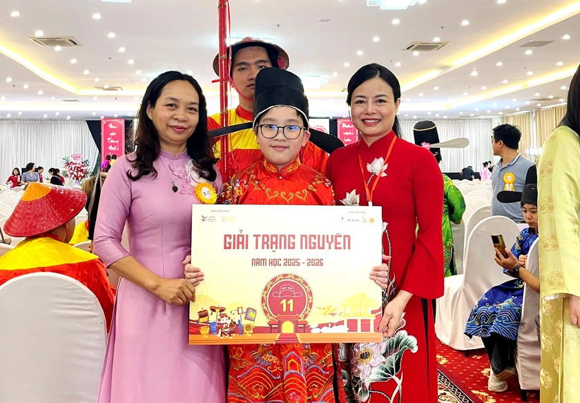 Một học sinh L&agrave;o Cai được vinh danh &ldquo;Trạng nguy&ecirc;n Tiếng Việt&rdquo; to&agrave;n quốc - Ảnh 1.