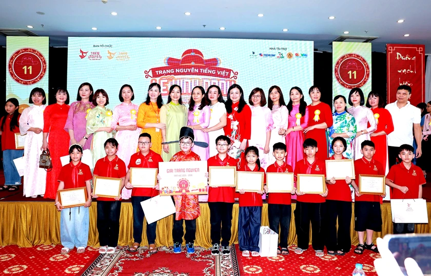 Một học sinh L&agrave;o Cai được vinh danh &ldquo;Trạng nguy&ecirc;n Tiếng Việt&rdquo; to&agrave;n quốc - Ảnh 4.