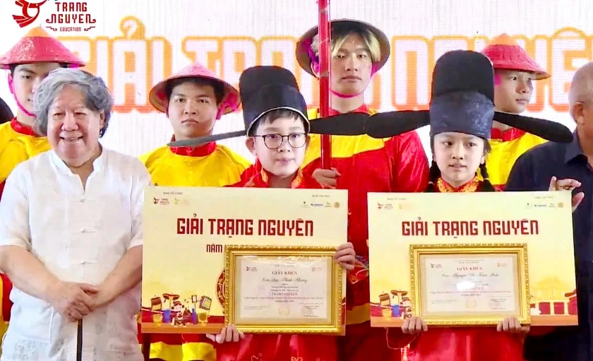 Một học sinh L&agrave;o Cai được vinh danh &ldquo;Trạng nguy&ecirc;n Tiếng Việt&rdquo; to&agrave;n quốc - Ảnh 3.