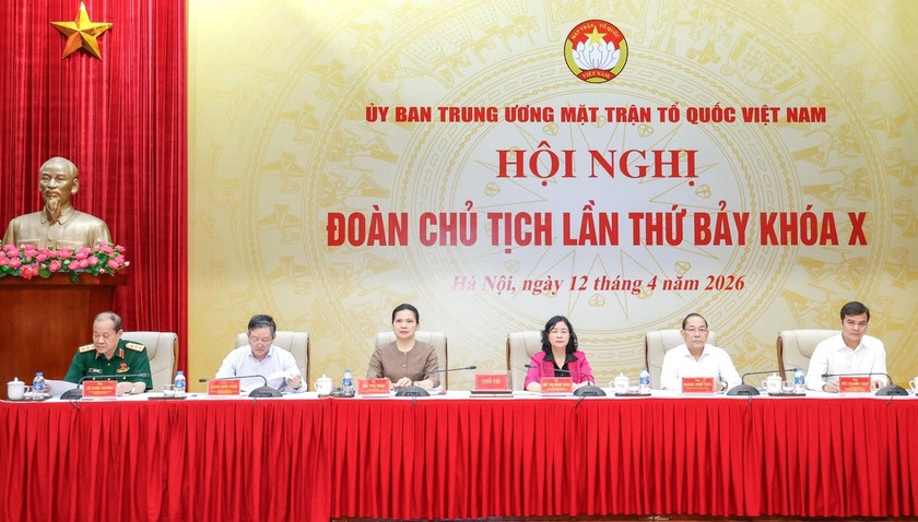 Đoàn Chủ tịch Ủy ban Trung ương Mặt trận Tổ quốc Việt Nam thảo luận nhiều vấn đề then chốt - Ảnh 1.