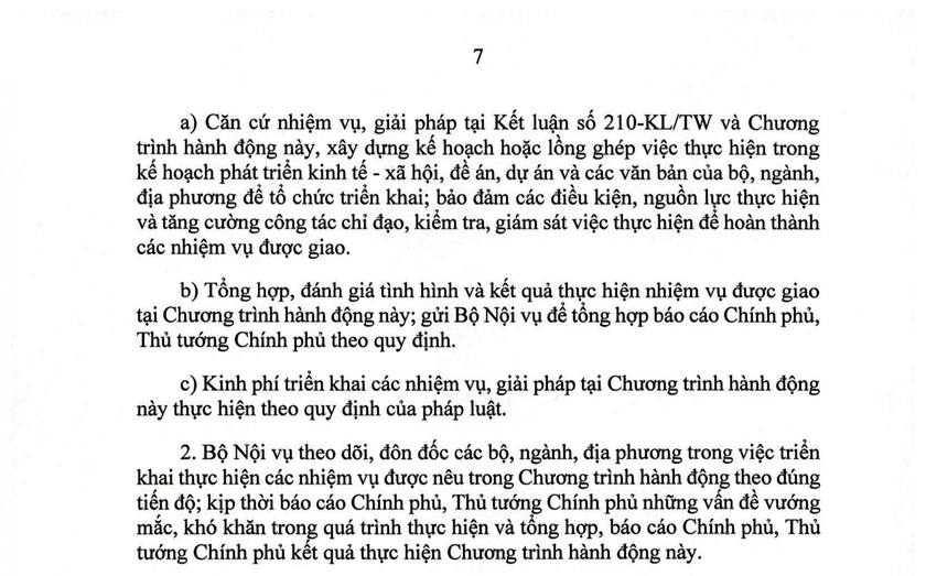 Nghị quyết 105/NQ-CP của Ch&iacute;nh phủ về tiếp tục x&acirc;y dựng, ho&agrave;n thiện tổ chức bộ m&aacute;y - Ảnh 8.