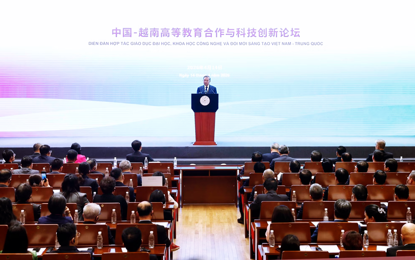 Tổng B&iacute; thư, Chủ tịch nước T&ocirc; L&acirc;m ph&aacute;t biểu ch&iacute;nh s&aacute;ch tại Đại học Thanh Hoa (Trung Quốc) - Ảnh 1.