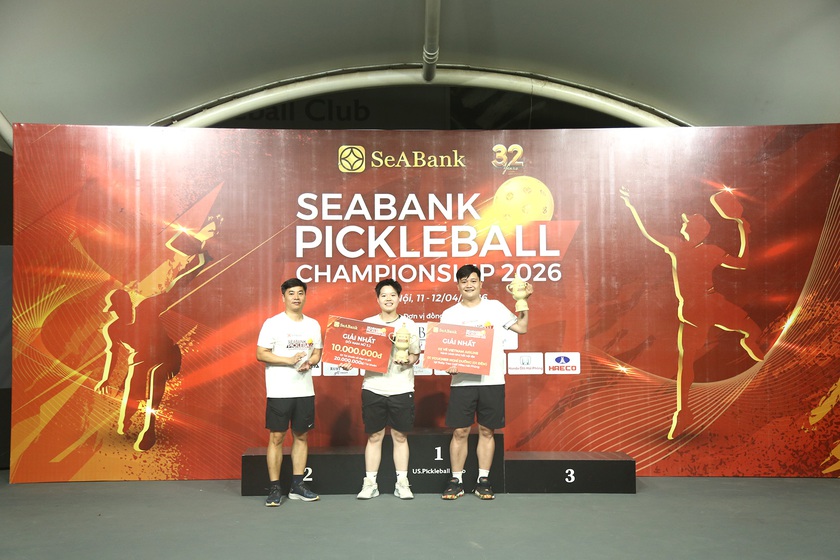 SeABank Pickleball Championship 2026: 416 VĐV tranh tài, gây quỹ từ thiện gần 620 triệu đồng cho giáo dục và môi trường- Ảnh 6. SeABank Pickleball Championship 2026: 416 VĐV tranh tài, gây quỹ từ thiện gần 620 triệu đồng cho giáo dục và môi trường- Ảnh 6.