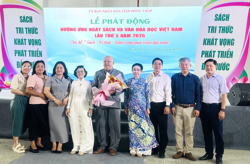 Hội Khuyến học Đồng Th&aacute;p đồng h&agrave;nh, hưởng ứng Ng&agrave;y S&aacute;ch v&agrave; Văn h&oacute;a đọc Việt Nam - Ảnh 4.
