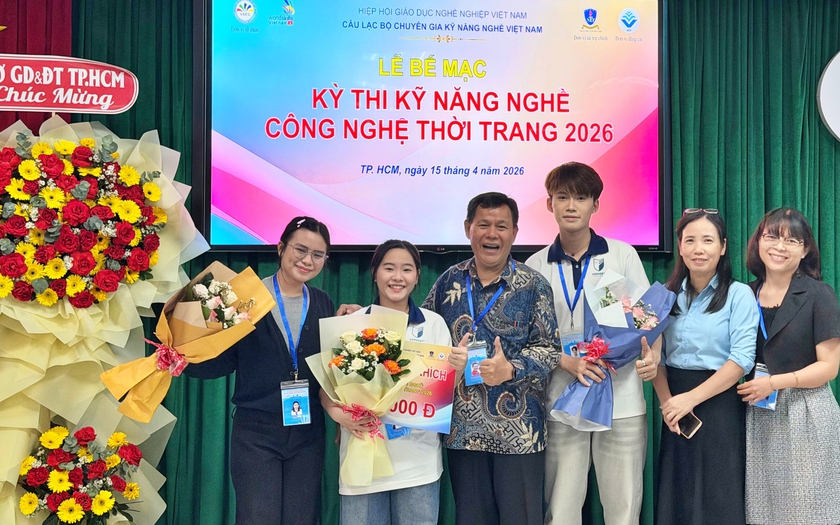 Sinh vi&ecirc;n Trường Cao đẳng C&ocirc;ng nghệ Th&agrave;nh phố Hồ Ch&iacute; Minh đoạt giải nhất Kỳ thi Kỹ năng nghề c&ocirc;ng nghệ thời trang 2026 - Ảnh 1.