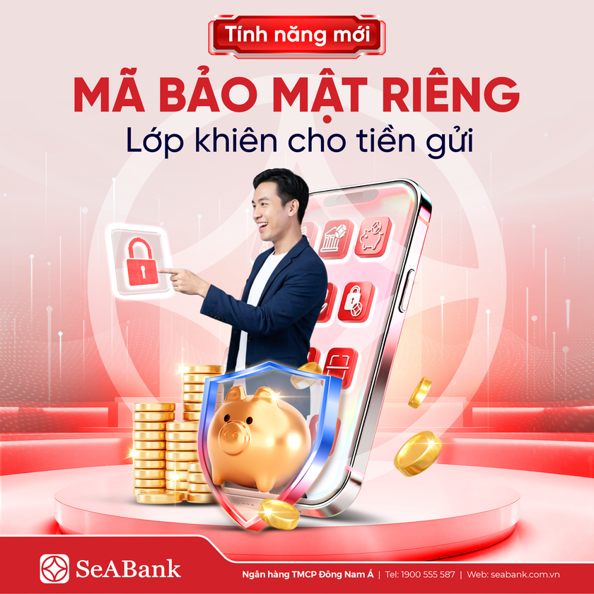 SeABank dẫn đầu xu hướng bảo vệ tiền gửi bằng m&atilde; số bảo mật, n&acirc;ng cao an to&agrave;n t&agrave;i ch&iacute;nh cho kh&aacute;ch h&agrave;ng- Ảnh 1.