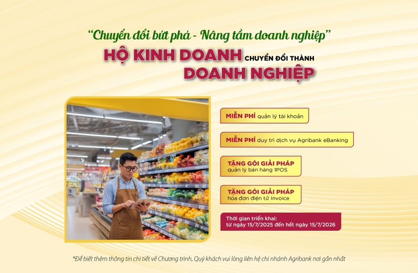 Agribank đồng h&agrave;nh c&ugrave;ng hộ kinh doanh: K&ecirc; khai thuế dễ d&agrave;ng &ndash; Chuyển đổi doanh nghiệp vững v&agrave;ng - Ảnh 2.