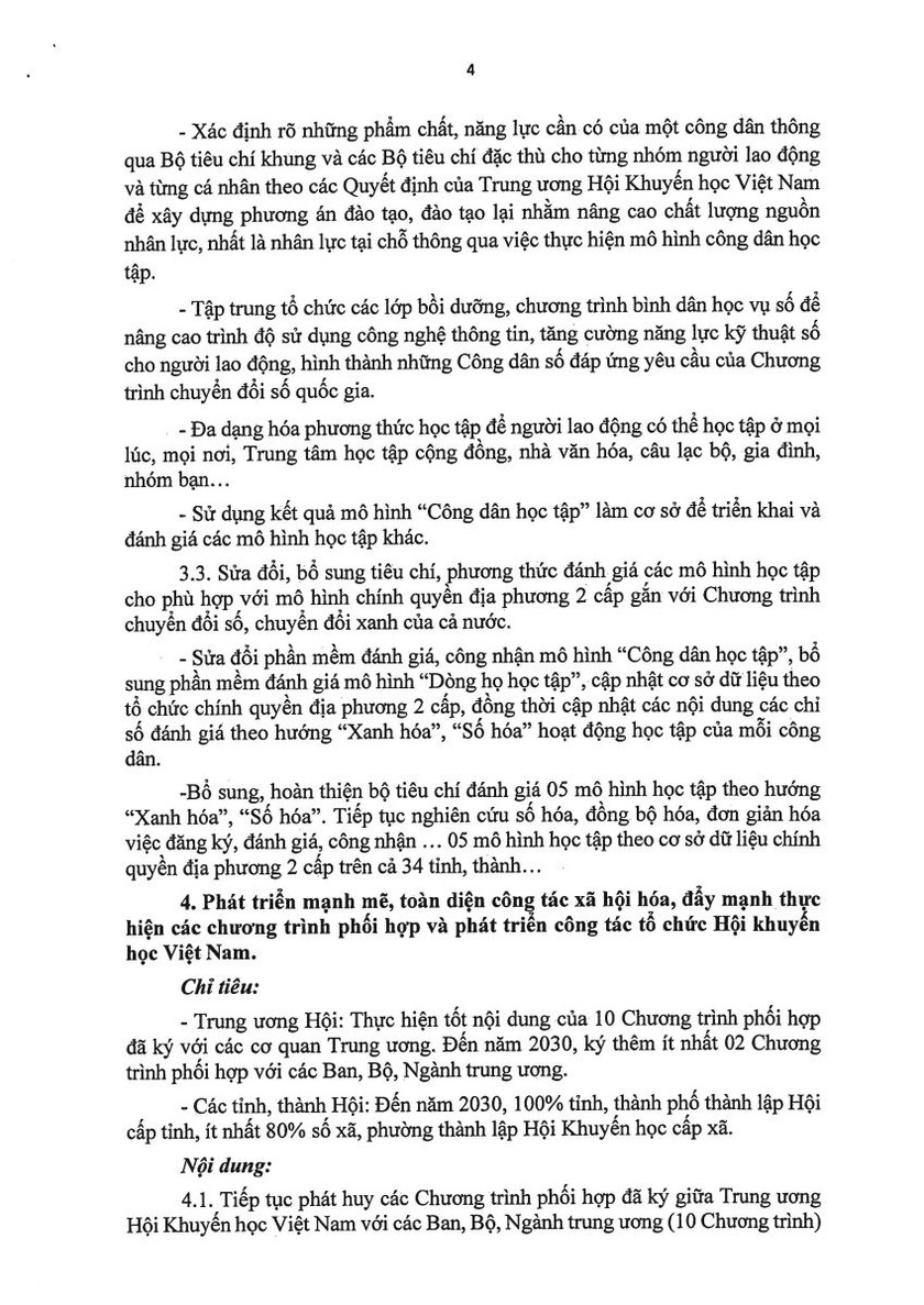 Hội Khuyến học Việt Nam đưa tinh thần Nghị quyết XIV của Đảng v&agrave;o t&acirc;m điểm sự nghiệp học tập to&agrave;n d&acirc;n - Ảnh 4.