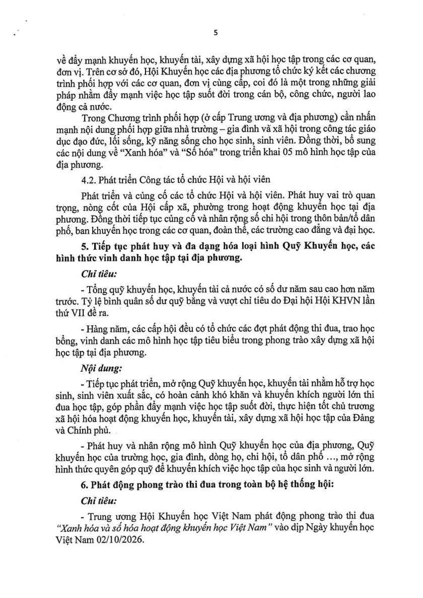 Hội Khuyến học Việt Nam đưa tinh thần Nghị quyết XIV của Đảng v&agrave;o t&acirc;m điểm sự nghiệp học tập to&agrave;n d&acirc;n - Ảnh 5.