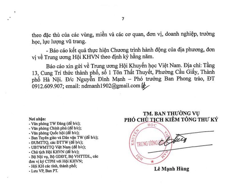 Hội Khuyến học Việt Nam đưa tinh thần Nghị quyết XIV của Đảng v&agrave;o t&acirc;m điểm sự nghiệp học tập to&agrave;n d&acirc;n - Ảnh 7.