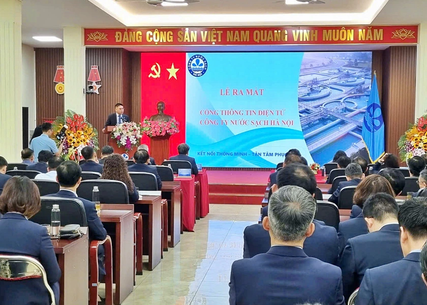 Cổng Th&ocirc;ng tin điện tử C&ocirc;ng ty Nước sạch H&agrave; Nội  - Ảnh 1.