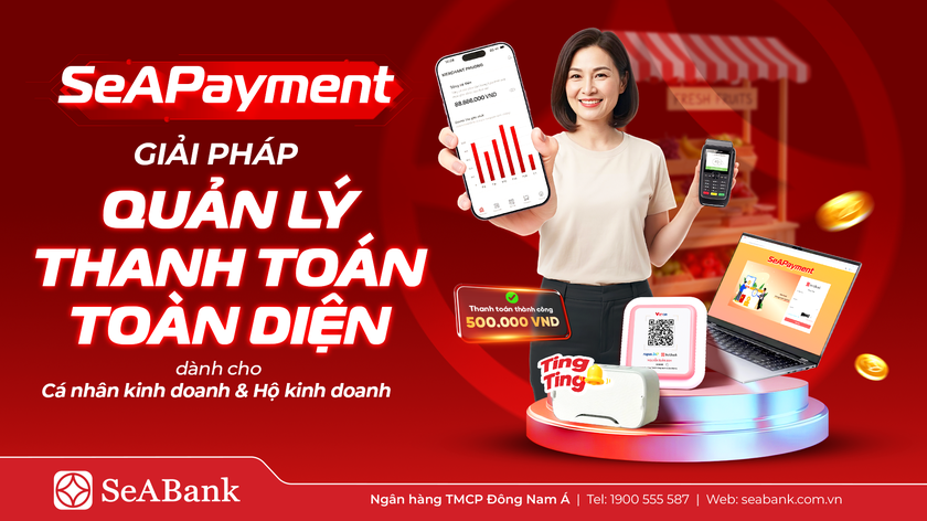 SeABank ra mắt SeAPayment - Nền tảng quản l&yacute; thanh to&aacute;n gi&uacute;p chủ shop kiểm so&aacute;t d&ograve;ng tiền theo thời gian thực- Ảnh 1.