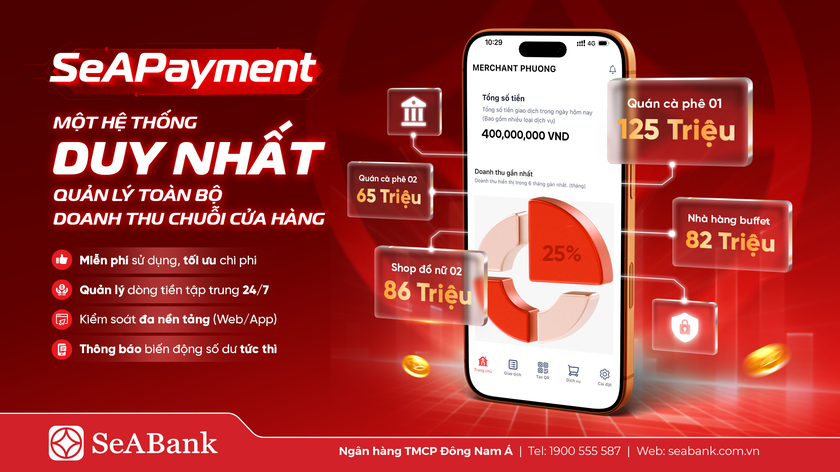 SeABank ra mắt SeAPayment - Nền tảng quản l&yacute; thanh to&aacute;n gi&uacute;p chủ shop kiểm so&aacute;t d&ograve;ng tiền theo thời gian thực- Ảnh 2.