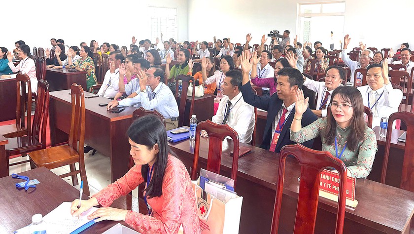 Bắc Gia Nghĩa (L&acirc;m Đồng) tổ chức th&agrave;nh c&ocirc;ng Đại hội điểm Hội Khuyến học phường lần thứ I - Ảnh 3.