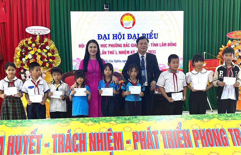 Bắc Gia Nghĩa (L&acirc;m Đồng) tổ chức th&agrave;nh c&ocirc;ng Đại hội điểm Hội Khuyến học phường lần thứ I - Ảnh 4.