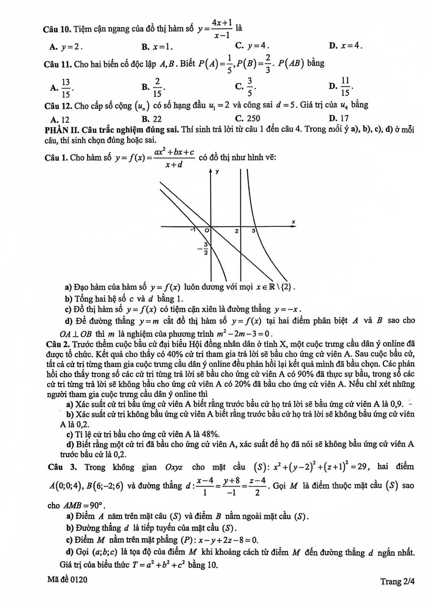 Đề thi thử tốt nghiệp trung học phổ th&ocirc;ng năm 2026 m&ocirc;n Sinh học của L&agrave;o Cai - Ảnh 3.