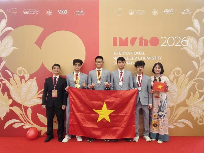 Học sinh Việt Nam đoạt 2 Huy chương V&agrave;ng Olympic H&oacute;a học Quốc tế Mendeleev - Ảnh 1.