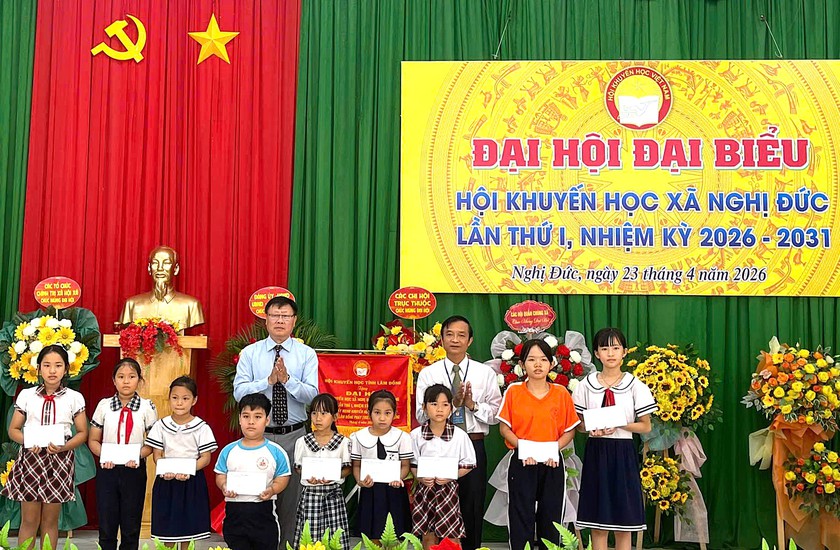 X&atilde; Nghị Đức (L&acirc;m Đồng) tổ chức Đại hội đại biểu Hội Khuyến học th&uacute;c đẩy chuyển đổi số v&agrave; "Khuyến học xanh" - Ảnh 1.