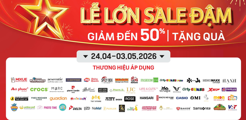 Si&ecirc;u thị ưu đ&atilde;i lớn dịp 30/4 v&agrave; 1/5 - Ảnh 2.