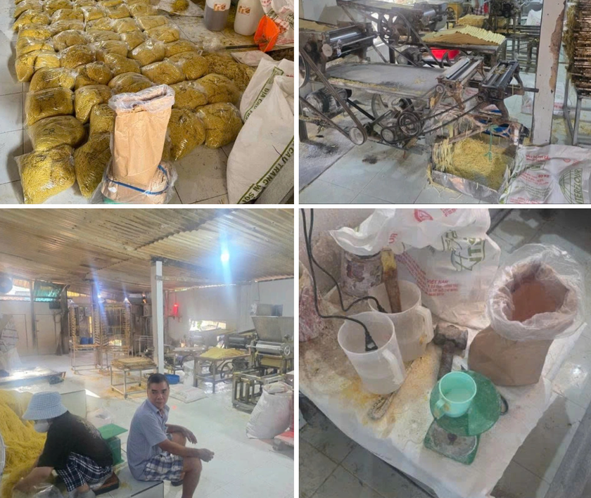 Triệt ph&aacute; cơ sở sản xuất hơn 2.800 tấn m&igrave; tươi sử dụng chất cấm- Ảnh 2.