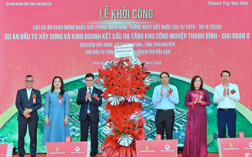Th&aacute;i Nguy&ecirc;n đồng loạt khởi c&ocirc;ng 10 dự &aacute;n, tổng vốn đầu tư gần 8.500 tỷ đồng - Ảnh 1.