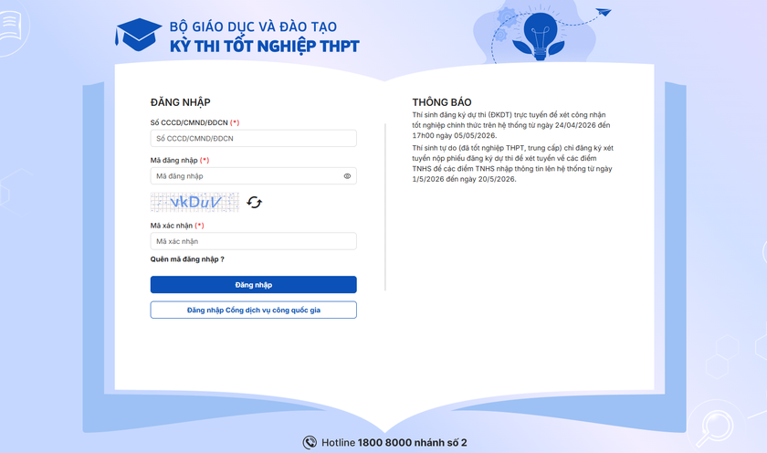 Hơn 1 triệu th&iacute; sinh đ&atilde; đăng k&yacute; dự thi tốt nghiệp trung học phổ th&ocirc;ng 2026 - Ảnh 2.
