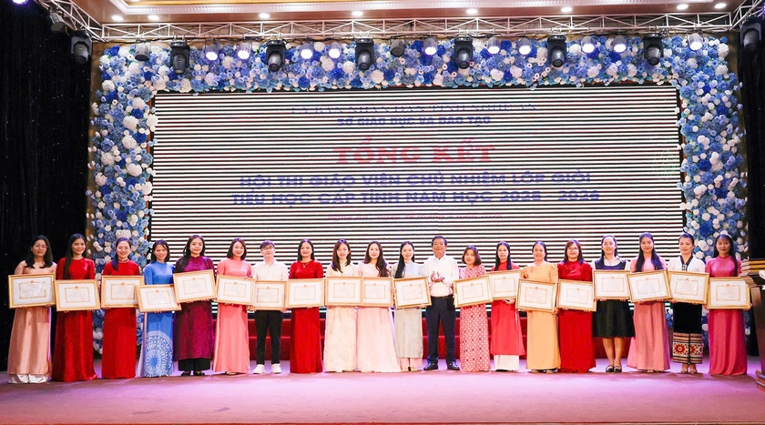 Nghệ An khen thưởng 76 gi&aacute;o vi&ecirc;n chủ nhiệm bậc tiểu học đạt th&agrave;nh t&iacute;ch xuất sắc - Ảnh 4.