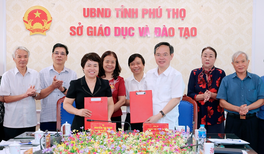 Hội Khuyến học tỉnh Ph&uacute; Thọ phối hợp Sở Gi&aacute;o dục v&agrave; Đ&agrave;o tạo tỉnh đẩy mạnh x&acirc;y dựng x&atilde; hội học tập số - Ảnh 1.
