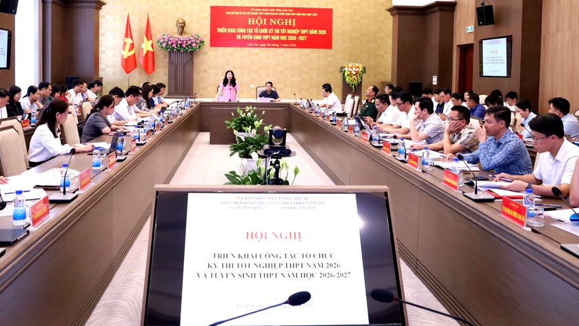 L&agrave;o Cai sẽ tổ chức 58 điểm thi, với gần 19.800 th&iacute; sinh đăng k&yacute; dự thi tốt nghiệp THPT năm 2026 - Ảnh 1.
