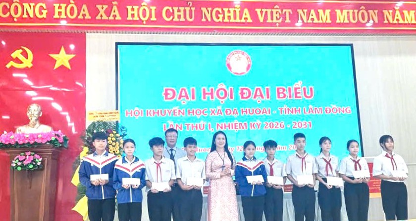 Hội Khuyến học xã Đạ Huoai (Lâm Đồng) tổ chức Đại hội đại biểu lần thứ I, nhiệm kỳ 2026-2031 - Ảnh 7.