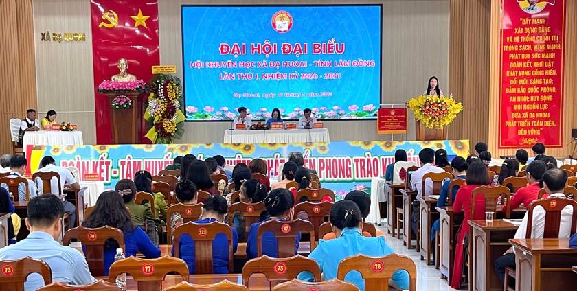 Hội Khuyến học xã Đạ Huoai (Lâm Đồng) tổ chức Đại hội đại biểu lần thứ I, nhiệm kỳ 2026-2031 - Ảnh 3.