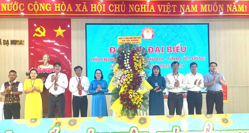 Hội Khuyến học xã Đạ Huoai (Lâm Đồng) tổ chức Đại hội đại biểu lần thứ I, nhiệm kỳ 2026-2031 - Ảnh 2.